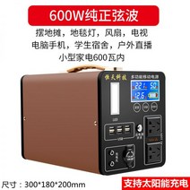 캠핑용 배터리 220v 초대용량 파워뱅크 옥외 이동 전원 비상 대용량 태양광 가정용 인버터 충전 고출력 축전지, 30만 A타입/600W 정현파