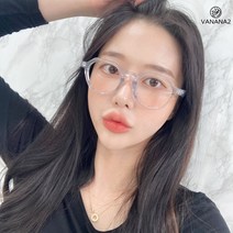 스타일자키 남녀공용 유니크 뿔테 투명 안경테
