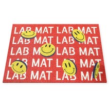 후암마켓 코일매트 키치 발매트 카펫 카페트 주방 현관 욕실 야외, 레드랩스마일-대형