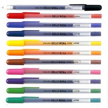 사쿠라 겔리롤 겔리롤파인 낱색 GELLYROLL FINE 데코펜 다이어리펜, 0.4mm-레드