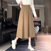 미드디엔 여성 플레어 롱 스커트