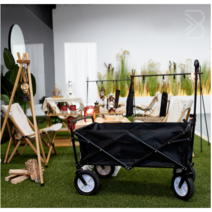 캠핑웨건 폴딩박스 상판 테이블 접이식 카트 수레 손수레 구르마 차박 캠핑용품 장비, 웨건상판, 검정