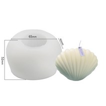 실내디퓨저 향 왁스타블렛 조향사실내용디퓨저 DIY 쉘 캔들 몰드 아로마 테라피 석고 3D 마린 실리콘 가리비 비누 수제 홈 공예 장식, [01] White