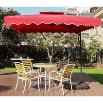 [트윈스몰] 유럽풍 초대형 사각 파라솔 그늘막 파라솔 야외파라솔 세트상품 (대형물통받침대+대형파라솔), (약)2.2mx2.6m, 받침대+파라솔(그린)