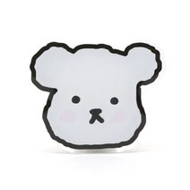 빈트 핸드폰 거치대 아크릴 스마트톡 하꾸 강아지, 화이트