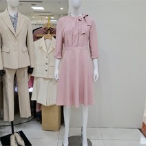 Si DP01 리본 넥 포인트 플레어 원피스 SEDAC2508
