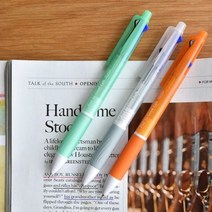 3웨이 스쿨펜 (흑 적 청 3색 볼펜) 데코펜 볼펜 멀티펜 형광펜, black