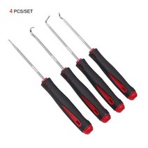 베어링풀러 베어링 링 픽 후크 세트 개 자동차 오일 씰 가스켓 풀러 제거 자전거 프리 허브 설치 수리 도구, 4개