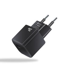 20W USB 충전기 유형 C PD 빠른 충전 벽 휴대용 전화 어댑터 아이폰 12 11 샤오미 원플러스, 02 EU Plug Black