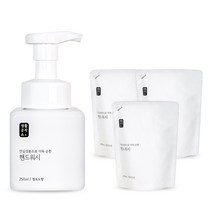 생활공작소 핸드워시 청포도향 250ml x 1입 + 리필 200ml x 3입