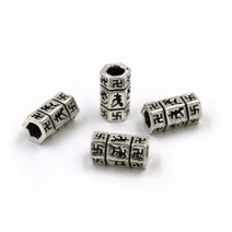 UP8005) 925실버 육각 만자파이프 - 소/팔찌재료/DIY