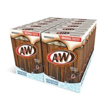 A&W Root Beer Powder Drink Mix 루트비어 오리지널 맛 파우더 무설탕 드링크 믹스 6개입 12팩, 1개