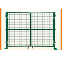 스텐대문 메쉬대문 양문 휀스문 철망 울타리 망, 높이 1.5m x너비3.0m 양문형 문 2개