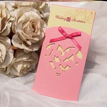 요청함 초대장 맟춤제작 차이나 웨딩 청첩장 팬시 사진 인싸템 중국식 경사 결혼피로연 심플 2568459030, R68 -타입 8(핑크 )50 장 룩