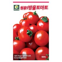 달타령 수박 씨앗 30립 - 수박씨 꿀수박 야채씨앗 채소씨앗 채소재배 종묘 종자 베란다 텃밭 씨 씨앗 오이 호박 방울토마토 참외 멜론, 16_다농_원홍5호 방울토마토(50립)