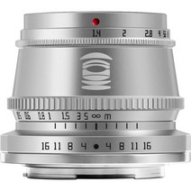 TTArtisan 35mm F1.4 APS-C Prime 렌즈 소니 E 후지필름 XF Mount 캐논 M RF Leica L 니콘 Z 파나소닉 올림푸스 M43 카메라 렌즈용, 후지 Xf 은