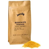 jovvily 로즈힙 퓨레 분말 454g 허브 티, 1 파운드
