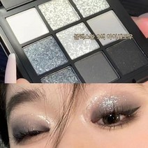 스모키메이크업 섀도우 블랙 섀도우 9색 펄 섀도우 팔레트 스모키 메이크업 워터프루프 블랙아이섀도우BLOWFISH FUGU