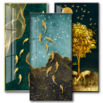 돈나무액자 풍수 대형액자 풀세트 24종 구어도 잉어 꽃사슴 현관 돈들어오는액자, 금전대길돈나무 AB