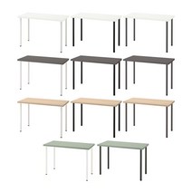 이케아 LAGKAPTEN 락캅텐 / ADILS 아딜스 테이블(120cm)/컴퓨터책상/사무용책상, 참나무+다크그레이_794.168.88