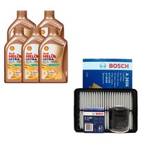 그랜저HG 2.4 가솔린 쉘 힐릭스 울트라 0W40(5L)/SP 보쉬 필터 엔진오일세트, 14년 6월 이전