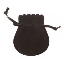 10pcs 스웨이드 미니주얼리파우치 반지주머니 7*9cm, 브라운