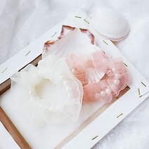 곱창밴드 명품머리끈 아이유 제니 똥머리 밴드 곱창 진주 스크런치 헤어슈슈 2487901EA
