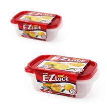 튼튼한 사각 반찬통 김밥재료 밥보관 냉동밥 용기 냉장고 정리 사각 890ml 2P