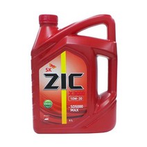 ZIC X3000 10W30 6L 디젤차량 엔진오일, ZIC X3000 (6리터), 1개