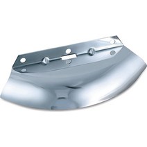 Kuryakyn 1100 공기 관리 오토바이 액세서리: 1980-2013 할리 데이비슨 투어링 오토바이용 하단 트리플 트리 윈드 디플렉터 크롬, 1980-2013 Models_Chrome