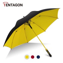 테라스 옥상 전원주택 조립식 썬룸 TENTAGON-대형 긴 손잡이 우산 더블 레이어 바람막이 강화 가족 야외 여, 01 YELLOW