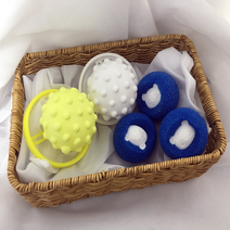 차차미 다양한 세탁볼 세트 세탁기 먼지 거름망+털 먼지 제거 스펀지 빨래볼, 먼지 거름망2개(랜덤)+매직 세탁청소볼3개(블루)