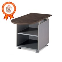 TOP LR U형 보조테이블(독립형) (국산) (사무실 보조책상 테이블), 월넛