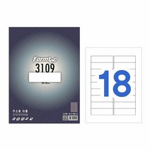 폼텍 라벨18칸100매 LS-3109주소용 100x30mm