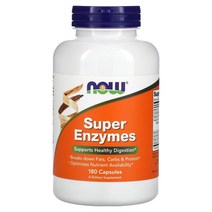 나우 푸드 소화효소 Enzymes 180캡슐, 90개