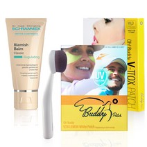 슈라멕 블레미쉬 밤 비비크림 40ml [정품인증] 1개 [B.B BRUSH + 턱살 패치 (8회분)+기미패치(8회분) 증정, 클래식