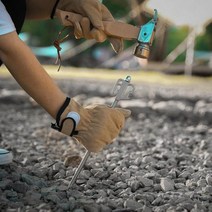 캠핑용텐트천막 말뚝 못 나사 모양 옥외 닫집 위해 방풍, 06 Silver 40cm