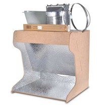 도색부스 스프레이 부스 색칠 페인팅 작업 피규어, 2 부스+패키지 A