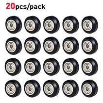 12/20PCS CNC Openbuilds 플라스틱 POM 휠 625zz Idler Pulley Gear 패시브 라운드/V 슬롯 Perlin 풀리 CR1, 02 20pcs
