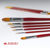 바바라 유화/아크릴겸용붓 20F 낱자루, 2호