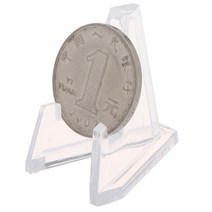 휴대용 접이식 이젤 1 5 10PCS 메달 동전 삼각형 브래킷 디스플레이 스탠드 수집품 이젤 배지 홀더 작은 라운드 박스 종이 클립, 03 10PCS