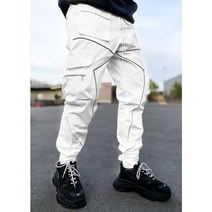 남성 2022 새로운 반사 카고 힙합 techwear 하렘 조깅 포켓이있는 바지 79