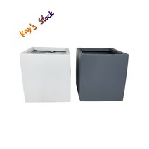 마블화분 가벼운 화분 경량화분 관엽화분 정사각화분 사각화분 MB-007 케이스스탁, 흰색