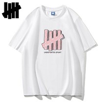Undefeated반팔T티셔츠 남성 편지 인쇄 트렌드 캐주얼 여름