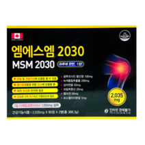 캐나다산 엠에스엠 2030 ( MSM 글루코사민 보스웰리아추출분말) 2035mg 6개월분