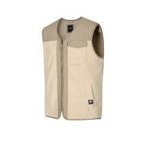 남녀공용 양털 후리스 배색 조끼