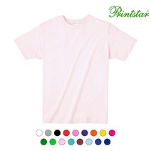 프린트스타 32수 라이트 무지 반팔티 오버핏 루즈핏 티셔츠 남녀공용 20컬러 반팔