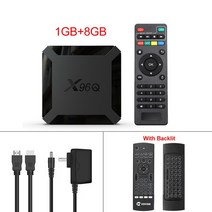 스마트 TV 박스 와이파이 구글 플레이어 유튜브 X96 안드로이드 10 올위너 H313 쿼드 코어 4K 60fps 1GB 8GB 셋톱 박스 X96Q 2GB 16GB, 28.Au 플러그  1G8G backlit mx3
