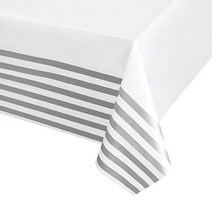 스트라이프 테이블보 [실버], 단품, 단품