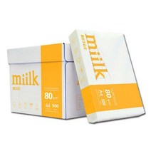 밀크베이지 A4용지 80g 1박스(2500매) A4 복사용지 복사지